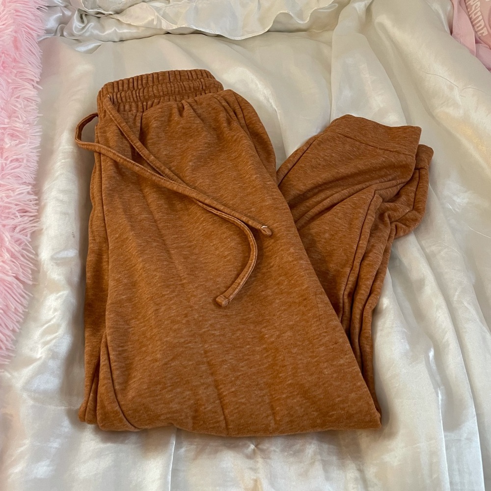 Burnt orange sweatpants